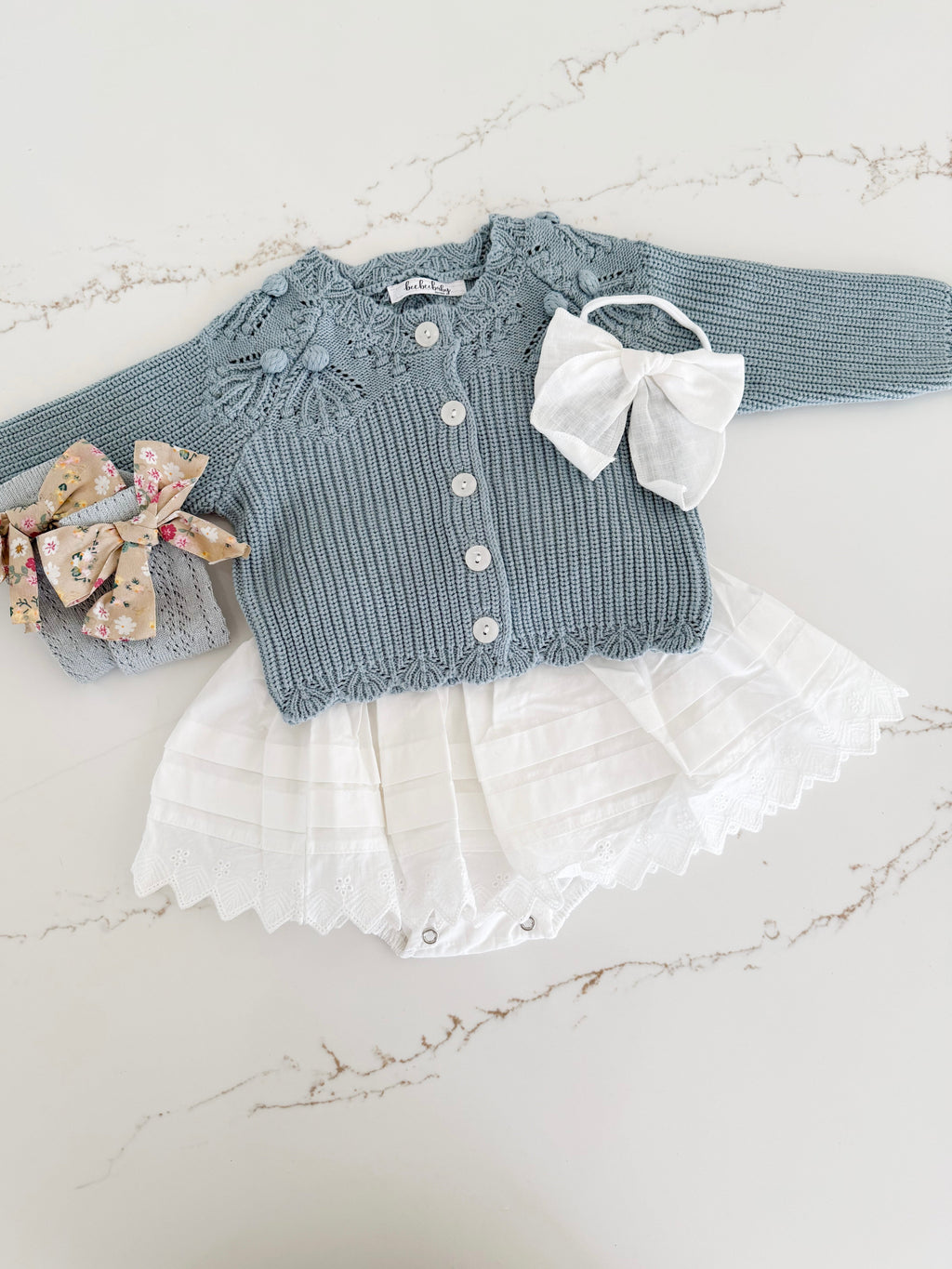 Knit Pom Pom Cardigan