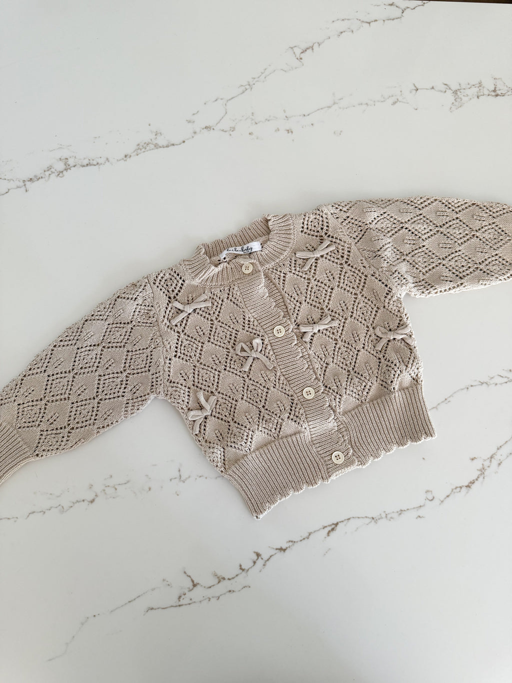 Knit Bow Cardigan
